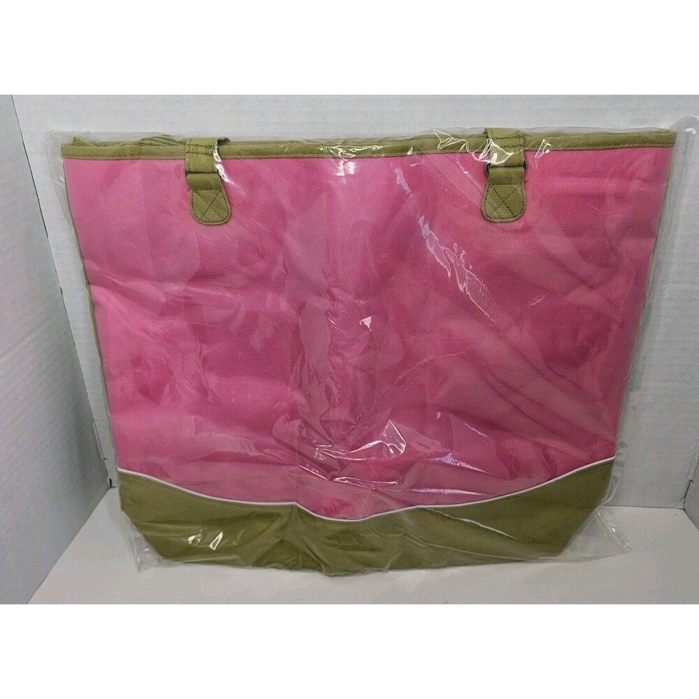 Creative Memories Pink & Green Large Project Tote Bag Mod Retired New Sealed